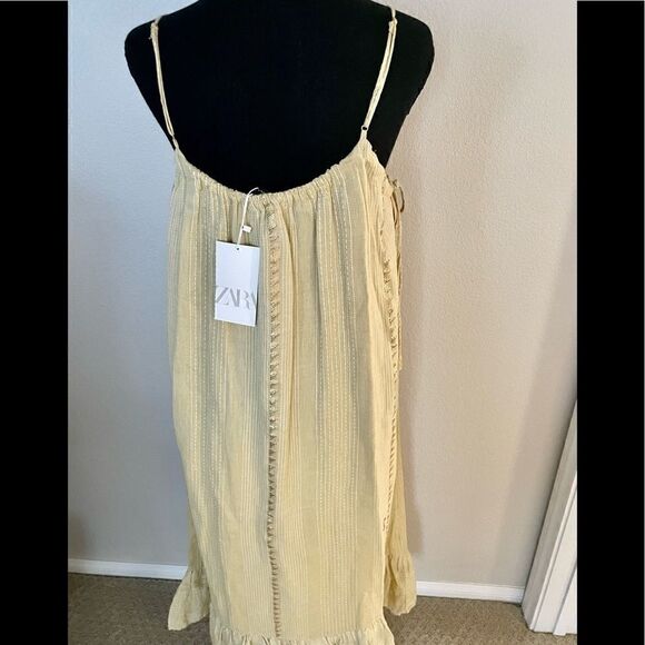 NWT Zara Long Embroidered Dress - Picture 10 of 11